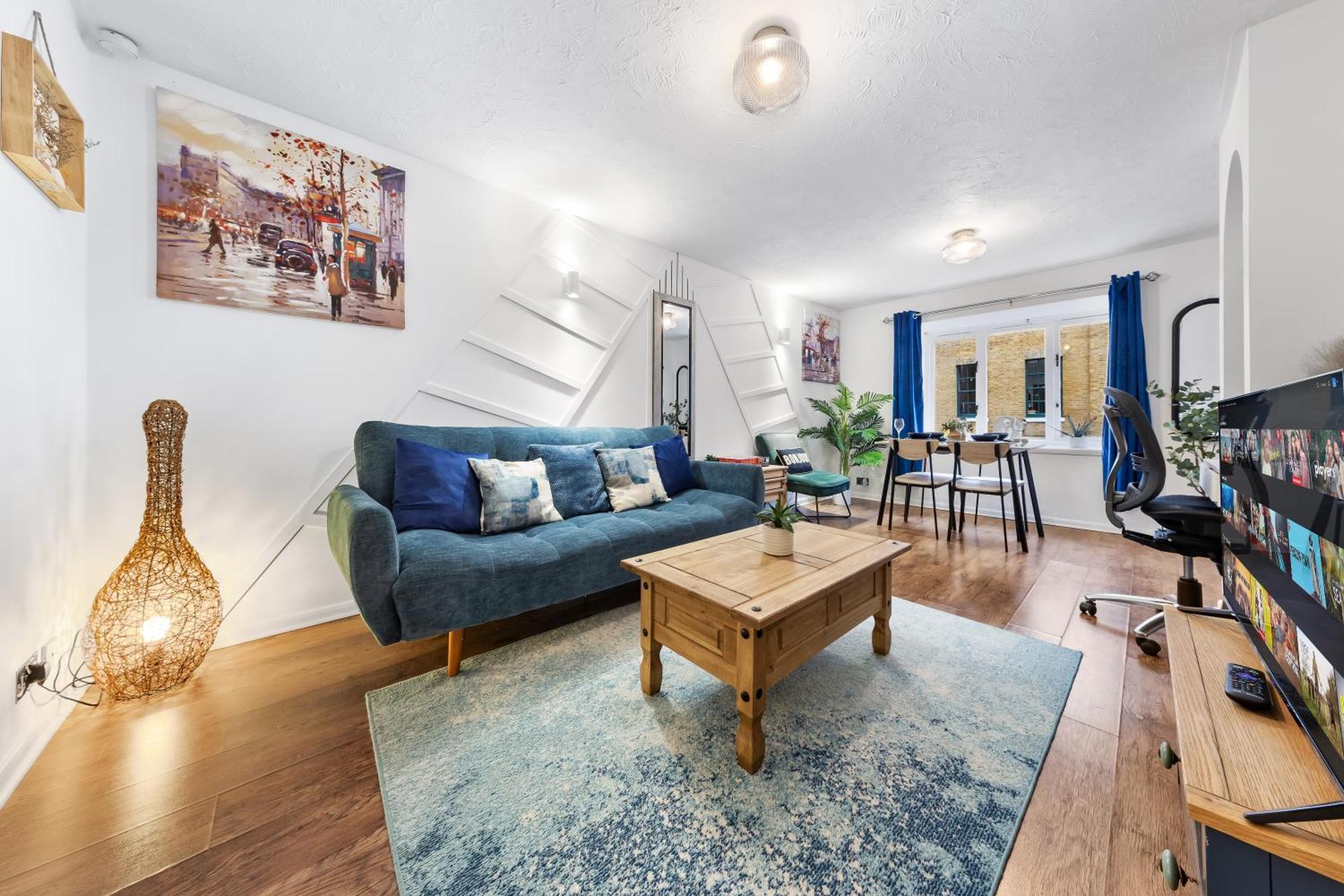 Quirky Canary 2Bed, Free Parking, Smart Tv & Games ลอนดอน ภายนอก รูปภาพ