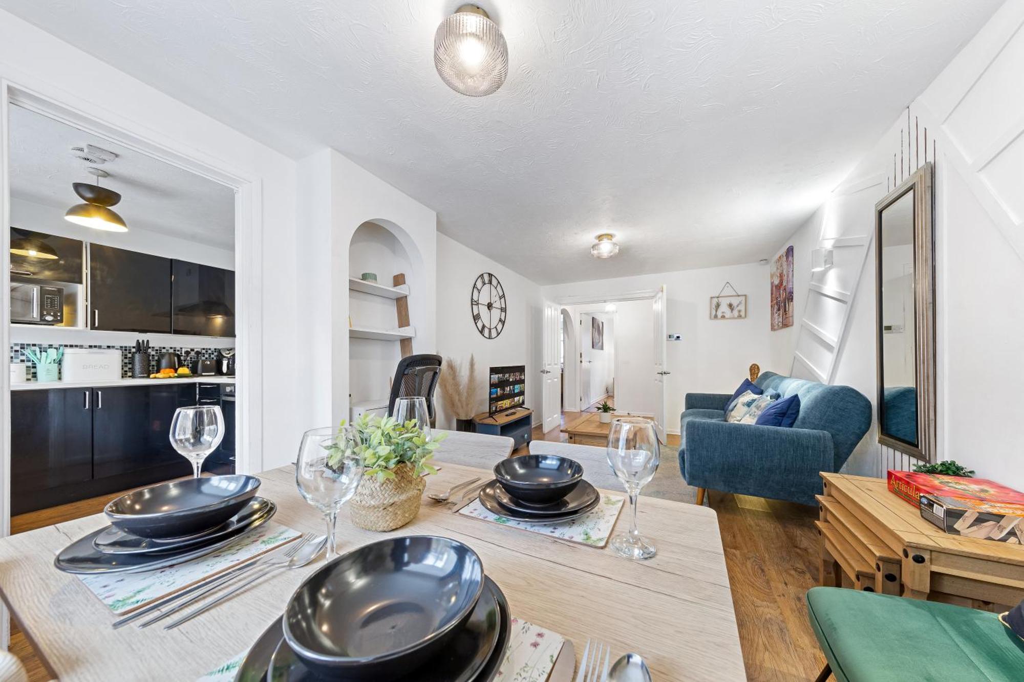 Quirky Canary 2Bed, Free Parking, Smart Tv & Games ลอนดอน ภายนอก รูปภาพ