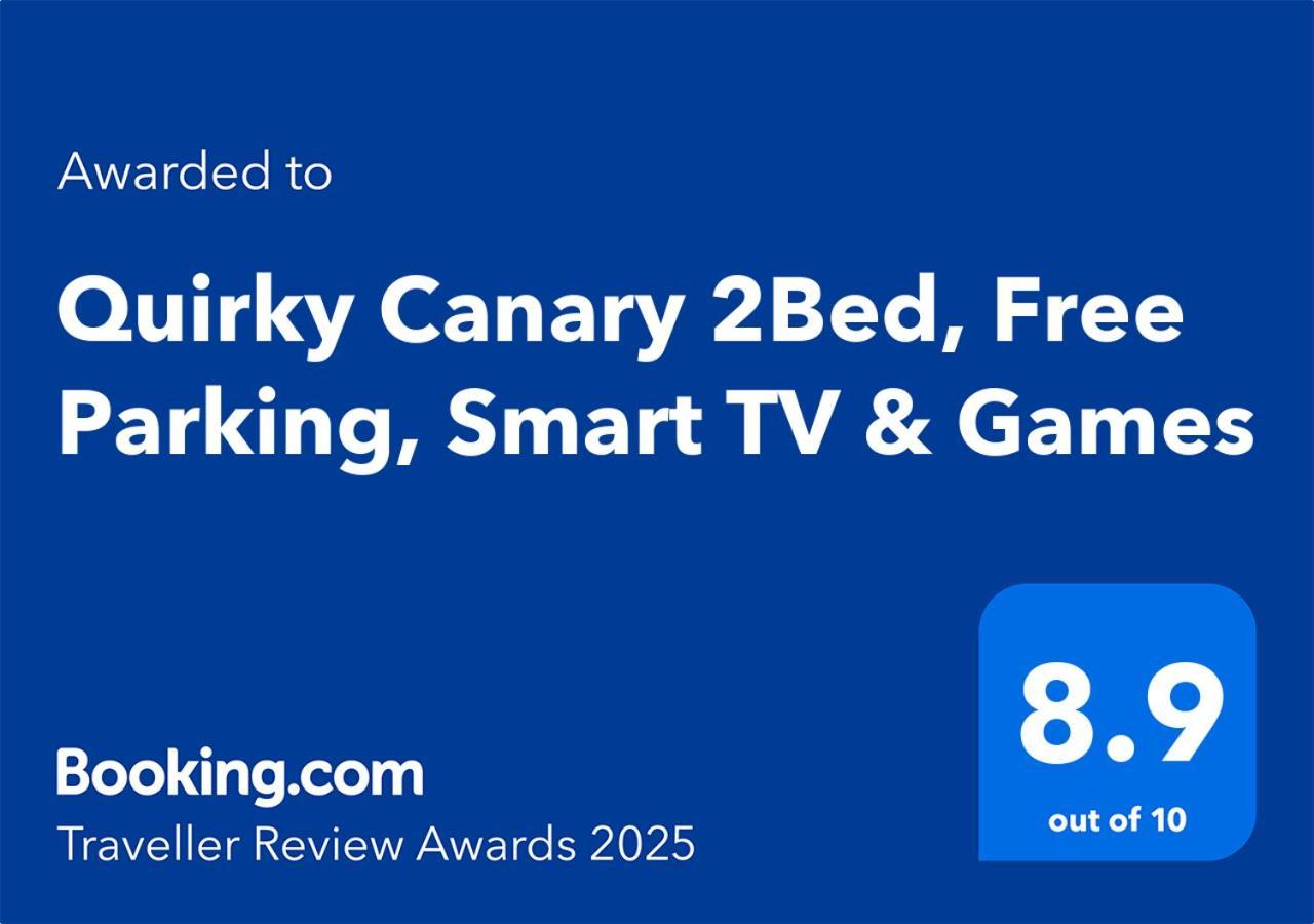 Quirky Canary 2Bed, Free Parking, Smart Tv & Games ลอนดอน ภายนอก รูปภาพ
